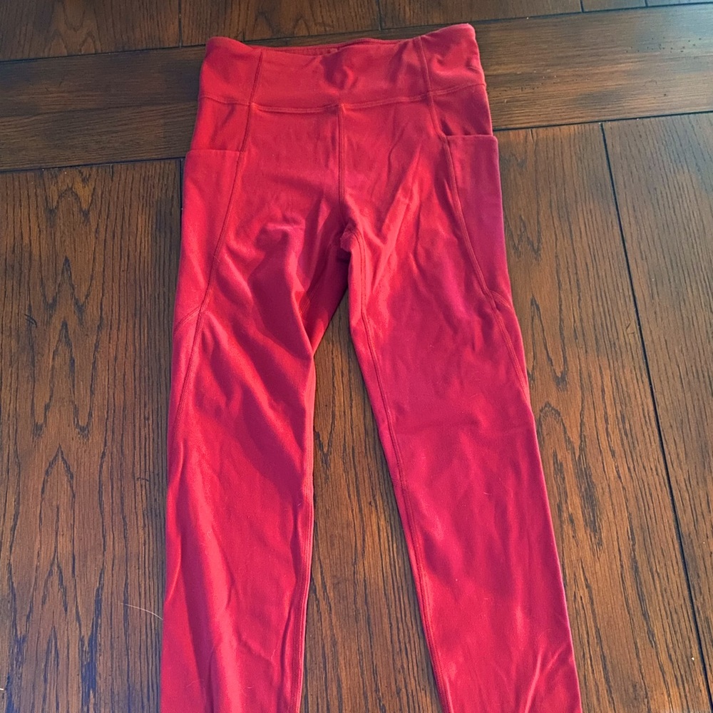 Athleta red leggings